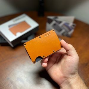 The Ridge (slim RFID blocking wallet) - BROWN LEATHER